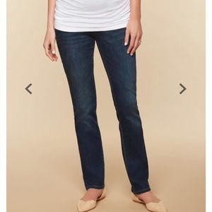 Indigo Blue Long Length Maternity Jeans